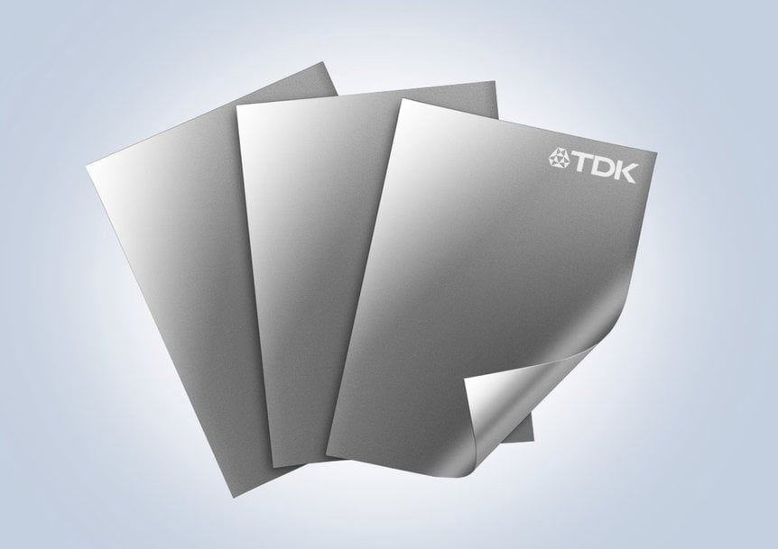 TDK stellt neue ultradünne, leichte Permalloy-Folien zur Abschirmung von niederfrequentem Rauschen vor